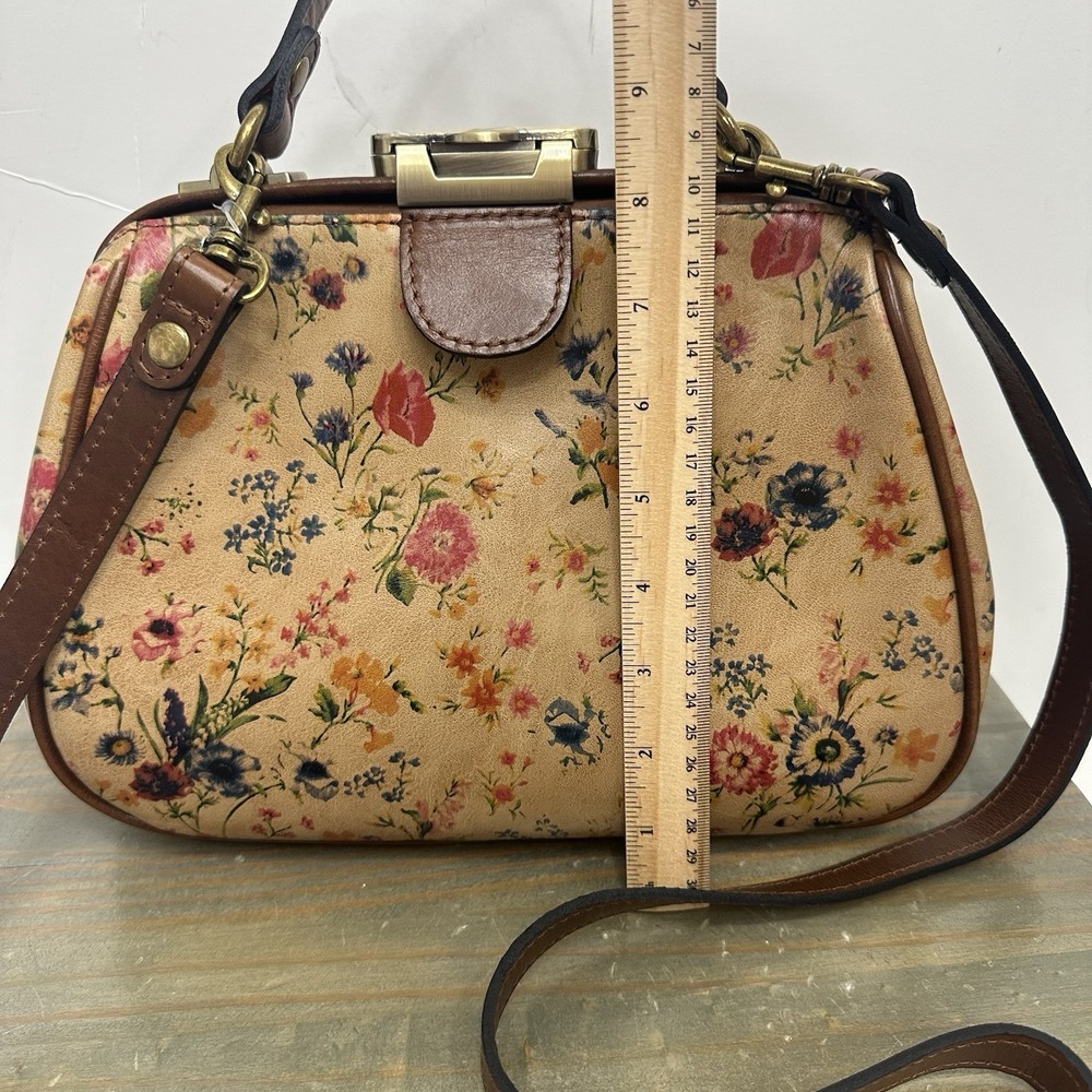 New Patricia‎ Nash Prairie Rose Gracchi Crossbody Satchel Bag Leather NWT - Picture 7 of 16